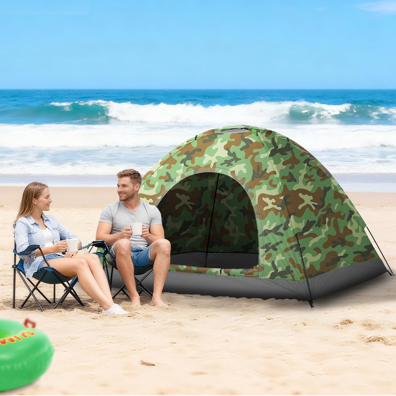 Zimtown Camouflage 4 Person Camping Tent Waterproof FREESHIP gallery