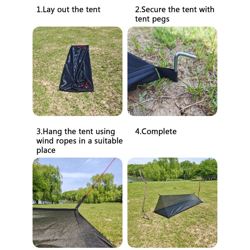 Outdoor Adventure Breathable Tent 40D Yarn Camping Tent Ligthweight DXJH gallery