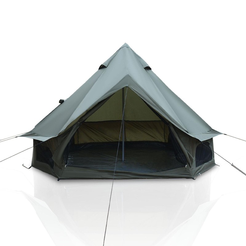 Bell Tent 9.8FT Green Waterproof Yurt, Spacious Interior, Jack, Mesh , Ideal for gallery
