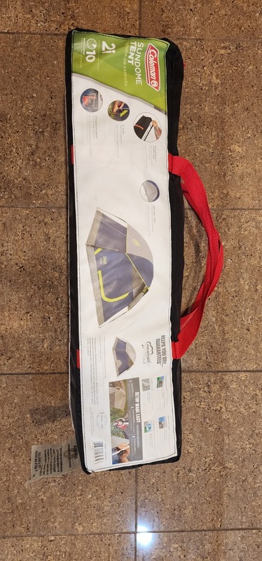 Coleman Sundome 2 Person Tent Navy WeatherTec 10 Min Setup Rainfly Backpacking