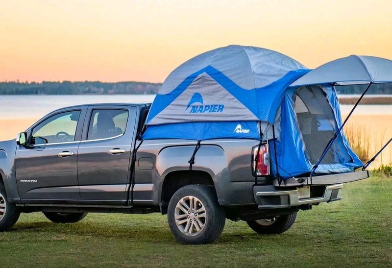 Napier 57890 Sportz 2 Person Truck Tent Delux Blue Gray Full Tent w/ Awning