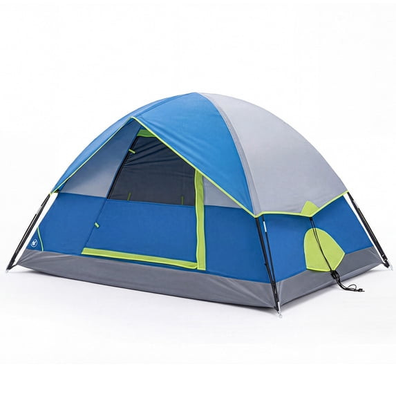 Gianna 4 Person Tent Waterproof Rainfly Dome Tent Outdoor Blue FREESHIP