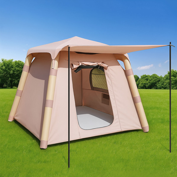 4-post Camping Tent 3-4 People Easy To Set Up Inflatable Tent Luxury