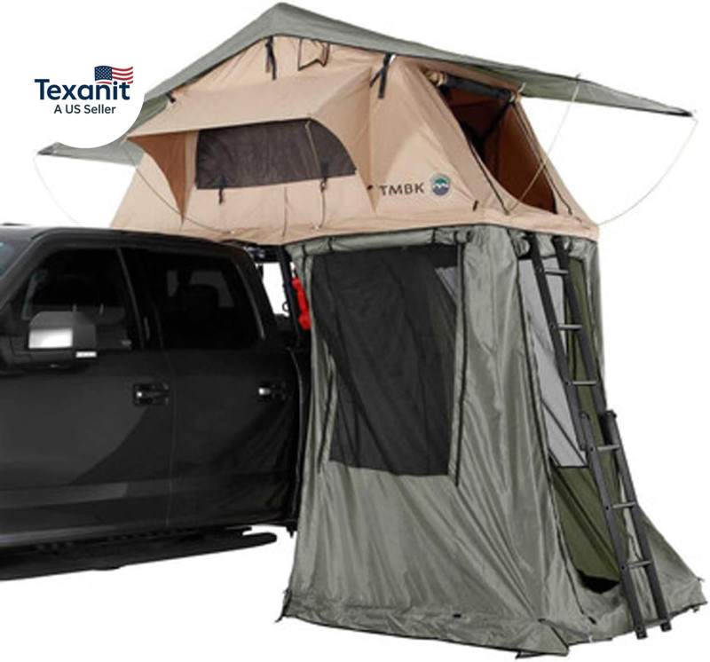 LD TMBK Roof Top Tent Annex Green Base with Black Floor & Travel Cover – 420D Po