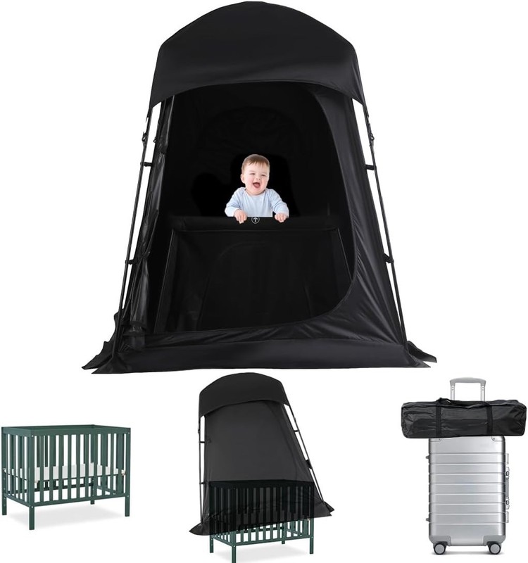 Yolove Blackout Tent Pack and Play Baby Sleep Pod/Crib Tent Toddler 2524W