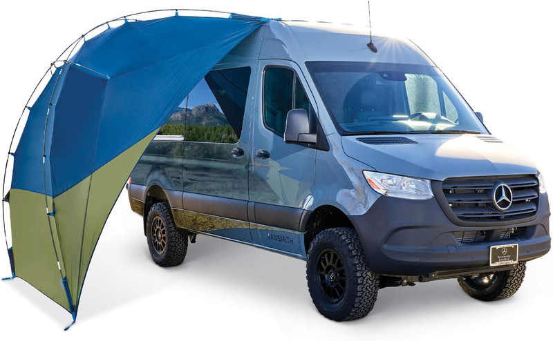 Sideroads Awning Shelter for Car Camping, Tailgating, and Summer Beach Trips, Pr