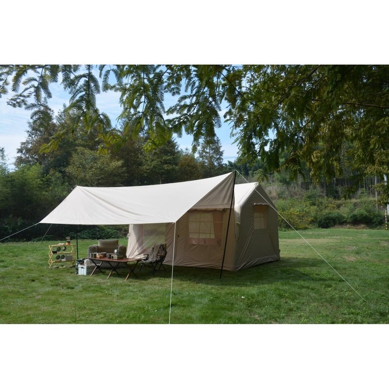 Inflatable Camping Tent 9.8x13ft Hand Pump 8-Person Air Glamping Tent,Waterproof gallery