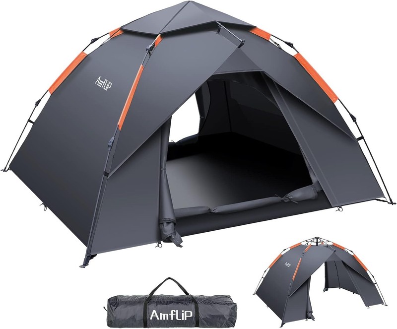 Camping Tent Automatic 2 Man Person Instant Tent Pop Up Dome Tent 4 J... gallery