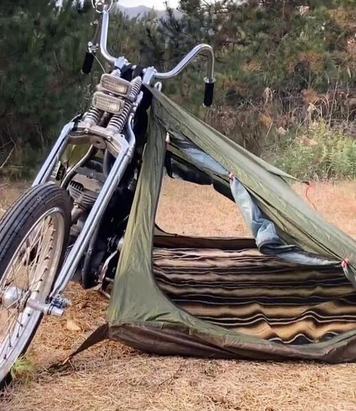 SVAROG England chopper Harley Davidson biker adventure tent Gypsy Soul 2