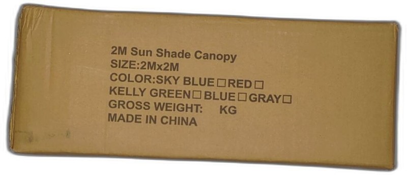 Abccanopy Beach Portable Sun Shelter For Beach, Camping Trips (7×7 Ft, Gray)