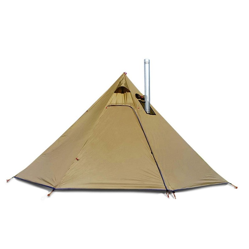 4 Persons 5lb Lightweight Tipi Hot Tents with Stove Jack, 7’3″ Standing Room,…