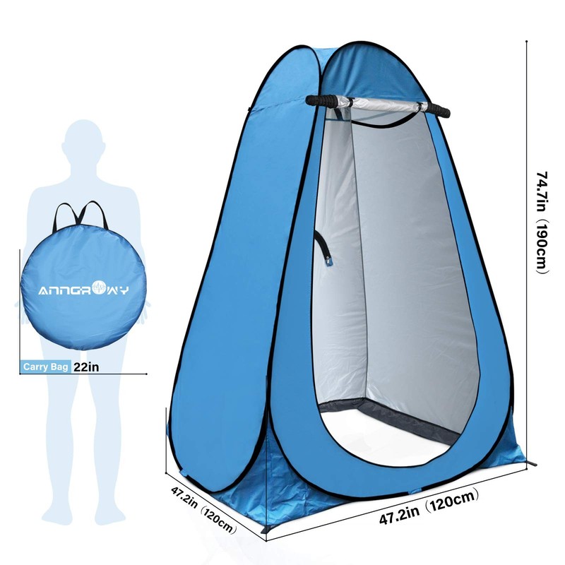 anngrowy Pop Up Privacy Tent Shower Tent Portable Outdoor Camping Bathroom To... gallery