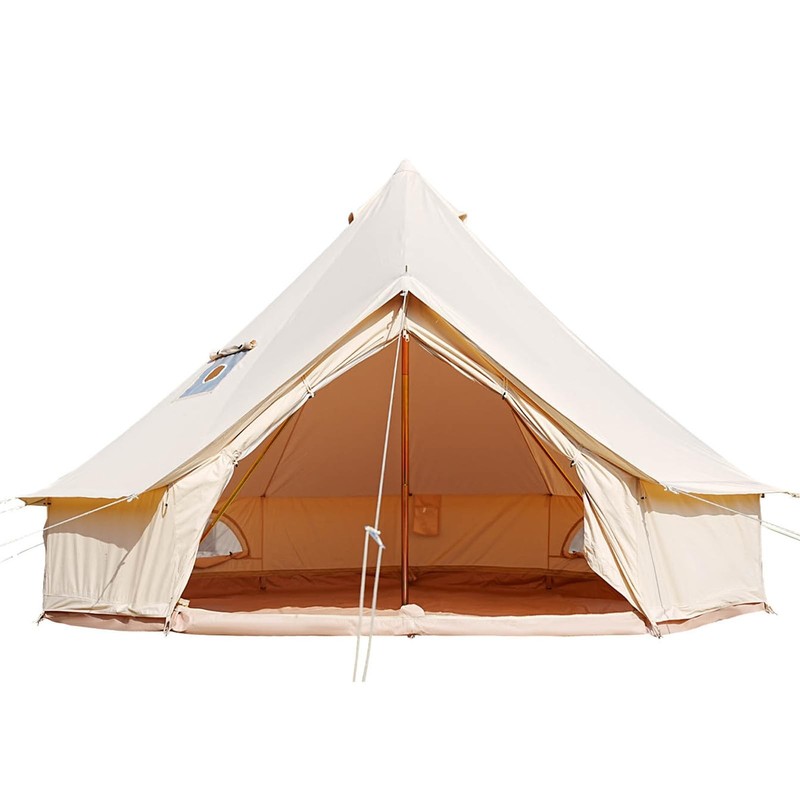 Canvas Bell Tent Stove Jack Waterproof Breathable Yurt Glamping Detachable