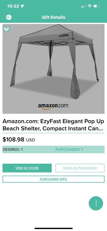 EzyFast Elegant Pop Up Beach Shelter Compact Instant Canopy Tent Portable Spo...