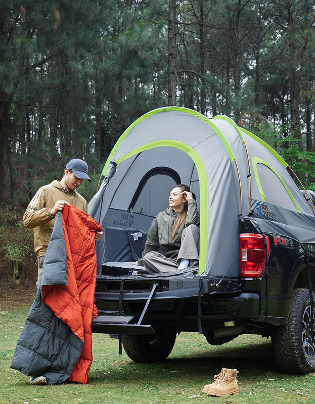Pickup Truck Tent 5Ft 2.0, Waterproof Pu2000Mm Double Layer for 2 Person, Portab gallery