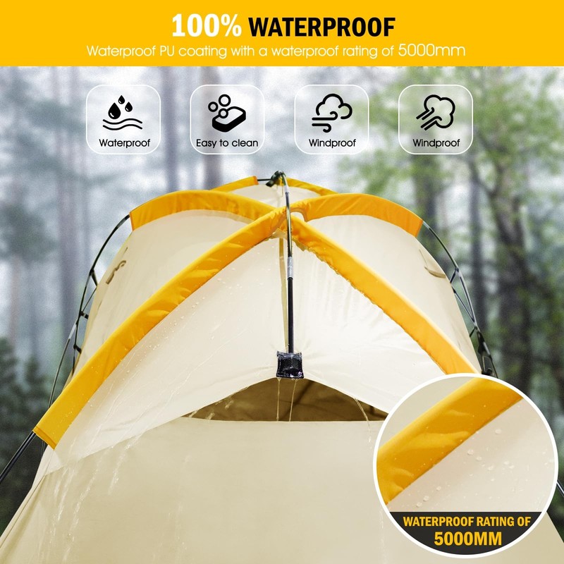 Pickup Truck Tent with Awning Shade,Waterproof PU5000mm Oxford for 5.5-6.3 FT... gallery