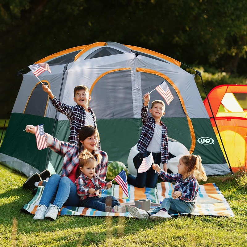 Tents 6 Person Waterproof Windproof Easy Setup,Double Layer Family Camping Te... gallery