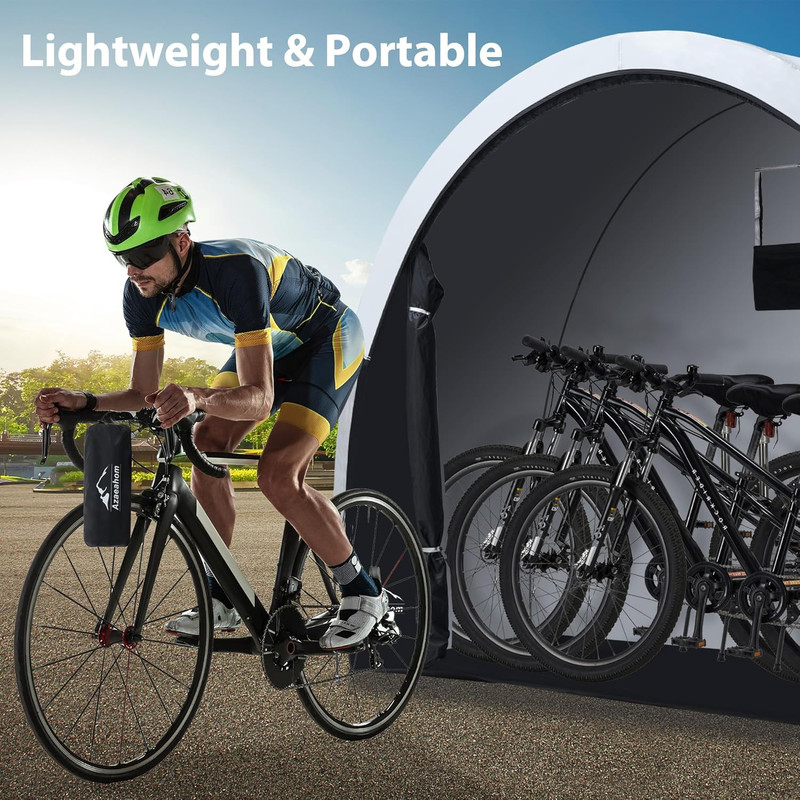 Extra Large Bike Storage Shed Tent with Waterproof Rain Fly & Sun Protection gallery