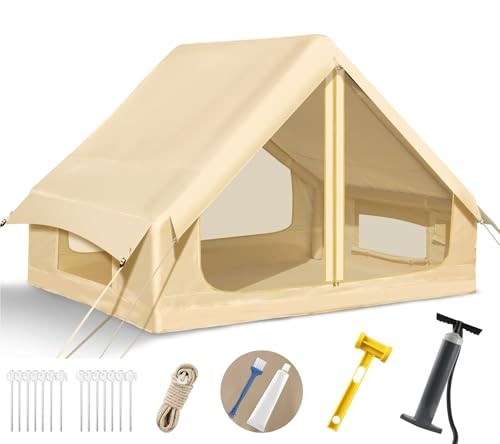 Inflatable Tents for Camping, Blow Up Tent with Hand Pump Large Easy 66 Square gallery