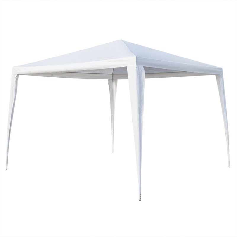 White 10x10ft Waterproof Pop Up Tent with Spiral Frame gallery