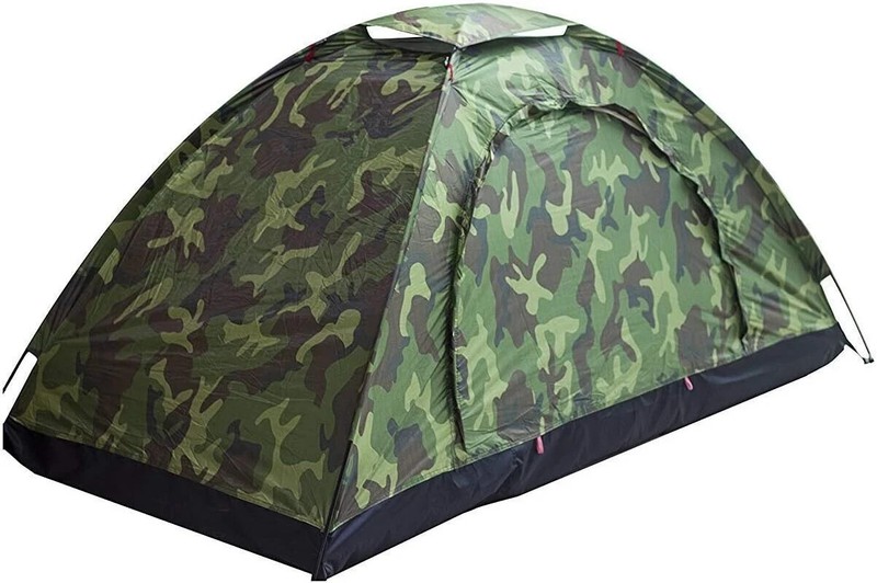 Compact Oxford 1-Person Camouflage Camping Tent – Ultralight & Waterproof