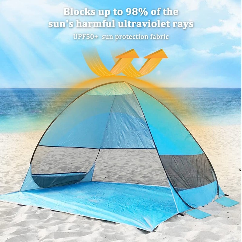 2-3 Person Pop Up Beach Tent Sun Shade Shelter Outdoor Camping Fishing Canopy UV gallery