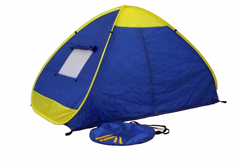 GENJI SPORTS INSTANT OUTDOOR BEACH TENT, BLUE/YELLOW *DISTRESSED PKG