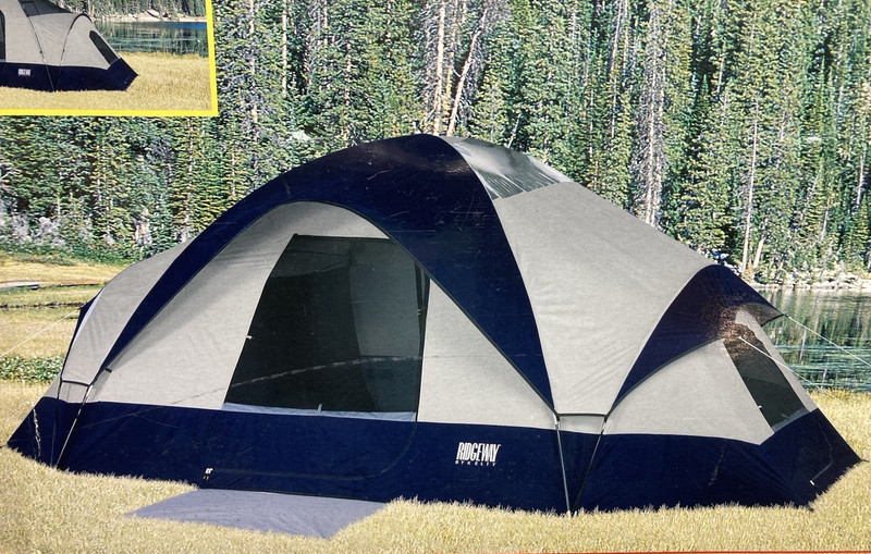 Ridgeway by Kelty SHASTA 3 Room Family Camping Tent 6 – 8 Person 17’x 10′ NEW