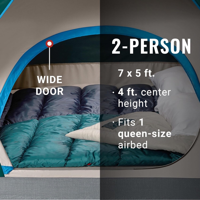 Skydome Tent with 5 Minute Setup, 2/4/6/8-Person Weatherproof Tent with Rainfly gallery