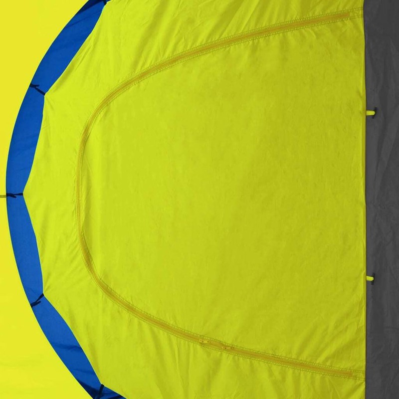 Camping Tent Fabric 9 Persons Blue and Yellow gallery