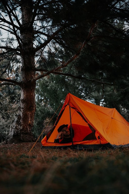 Stansport Eagle 2-Person Backpacking Tent Orange A-Frame Lightweight gallery