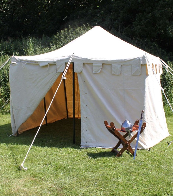 Medieval Square Water Proof Camping Tent 3X3 Meter Camping Market & Larp Events