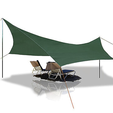 Camping Tarp 275*275CM Made Of 420D Oxford Cloth Sunshade UV Protection outdoor