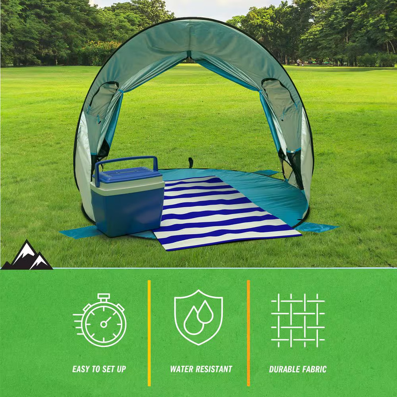 Pop up Beach Tent with UV Protection and Ventilation Windows Water and Wind Resi gallery