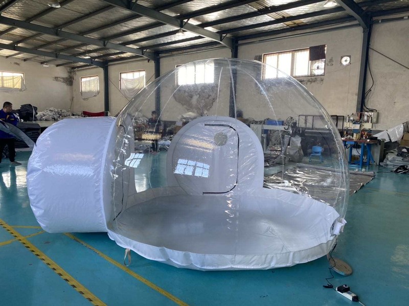 Inflatable Commercial Grade PVC Clear Eco Dome Camping Bubble Tent W/ FAN gallery