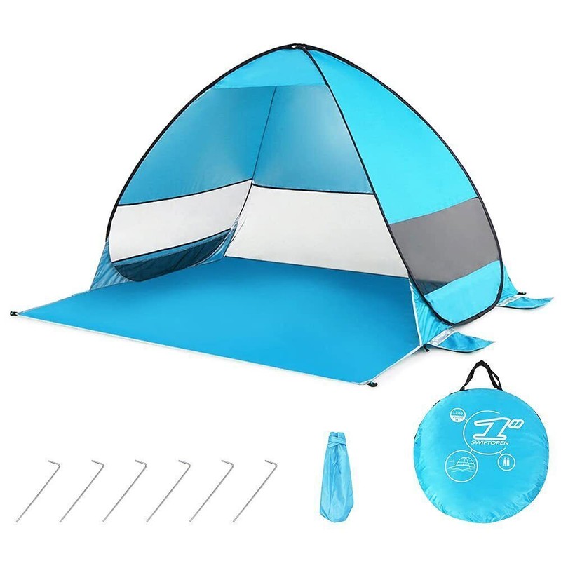 Outdoor Pop Up Beach Tent Portable Sun Shade Shelter Camping Fishing Canopy &Bag