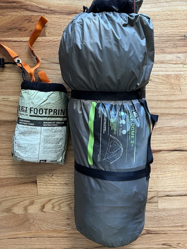 REI Half Dome 2 Plus 2-Person Backpacking Camp TENT Rainfly & Footprint NO Poles