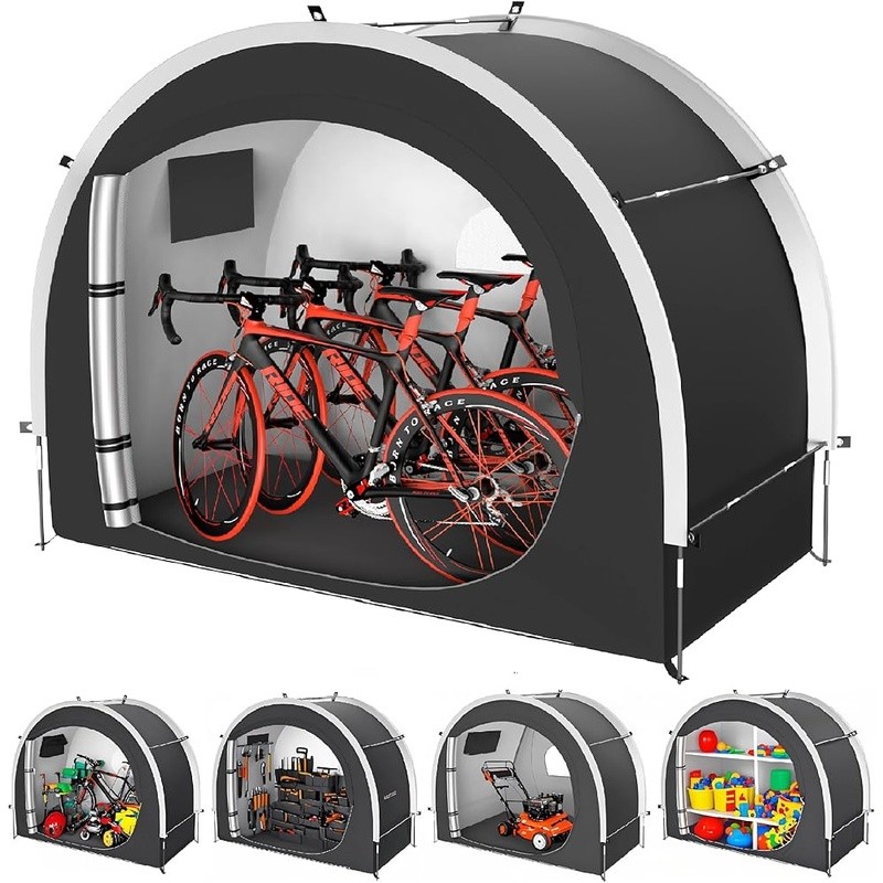 Outdoor Storage Shed Tent Waterproof Windproof Bikes Motorcycles eBikes New gallery