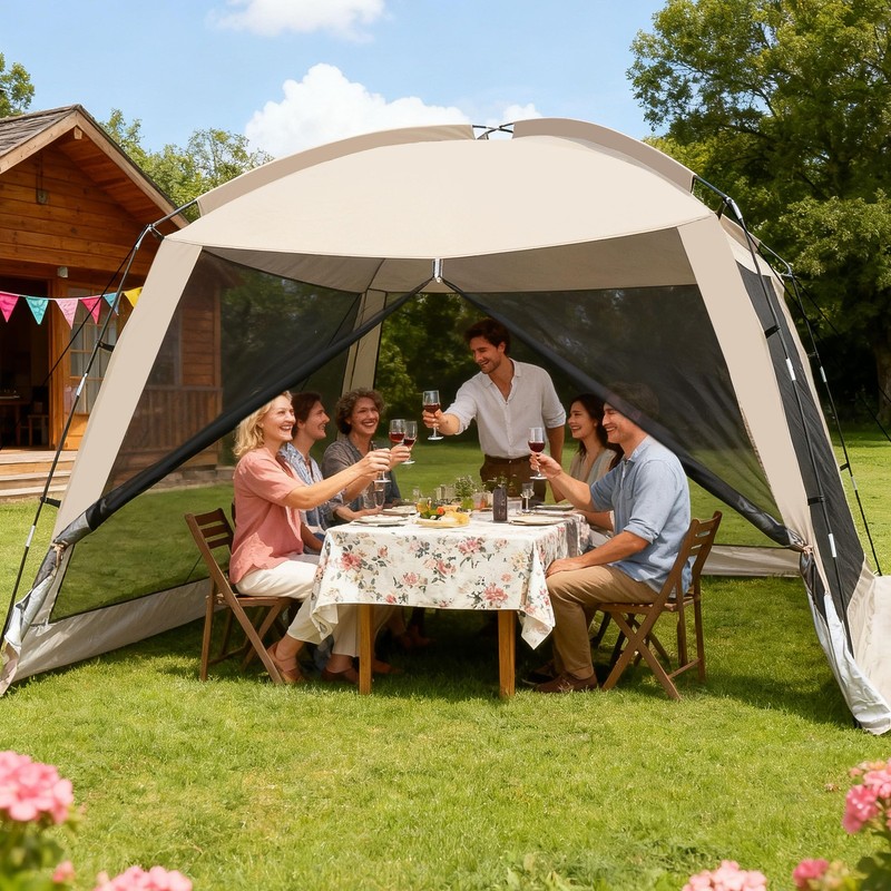 12'x12' Camping Screen Tent - Portable Screen Canopy 8-10 Person&Instant UV R... gallery