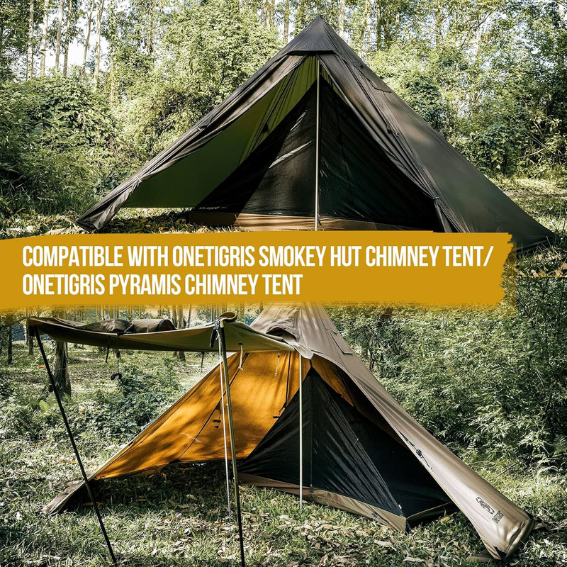 Mesh Teepee Tent, Ultralight 1 Person Screen Room with Waterproof Floor, Outdoor gallery