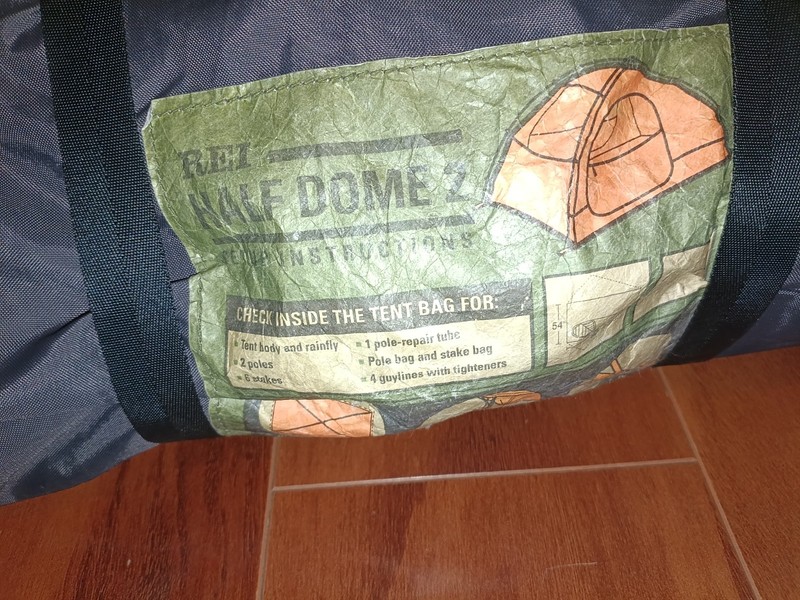 Vintage REI Half Dome 2 Person Backpacking Tent – W/Rain fly And Accessories