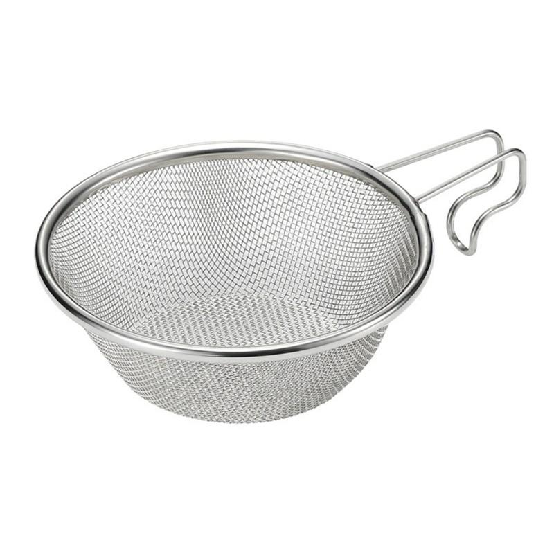 Outdoor Filter Bowl With Handle 304 Stainless Steel Net Bowl Noodles Colander