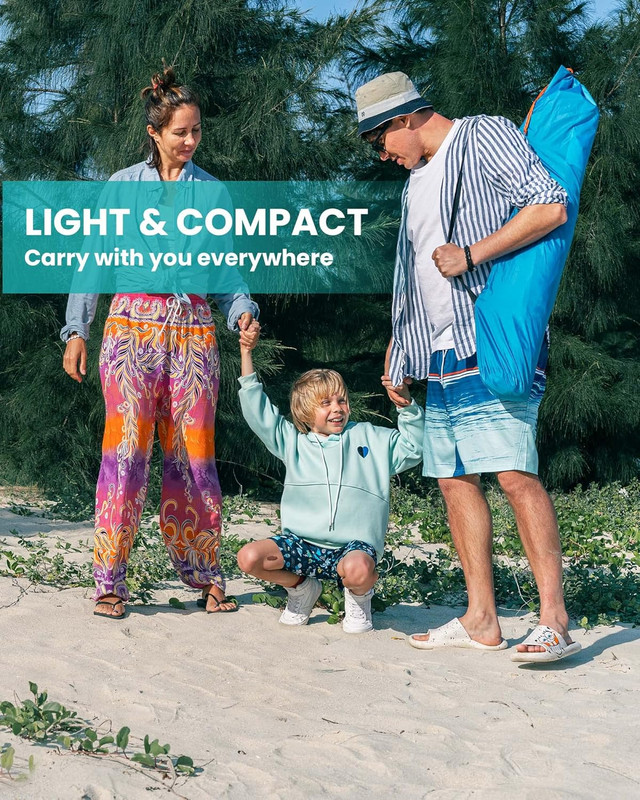Beach Tent for 3-4 Person - Easy Setup and Portable Beach Shade Sun Shelter Cano gallery
