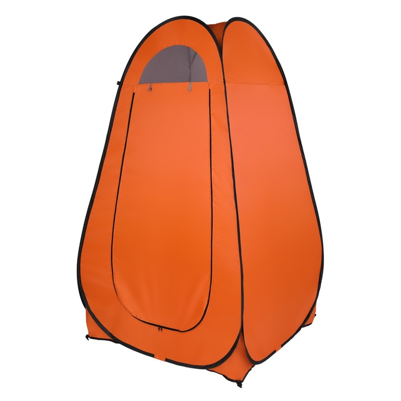 1-2 Person Portable Pop Up Toilet Shower Tent Changing Room Dressing Tent Orange