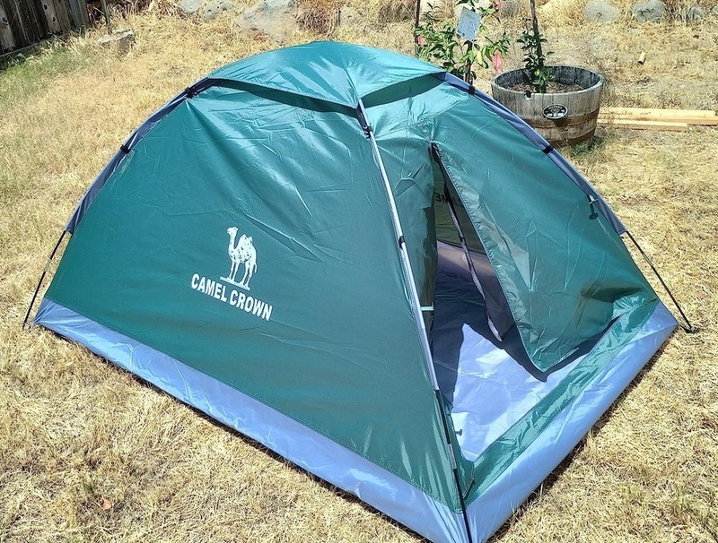 2 Man Person Backpacking Tent Lightweight Camping Hiking Dome Tent Green