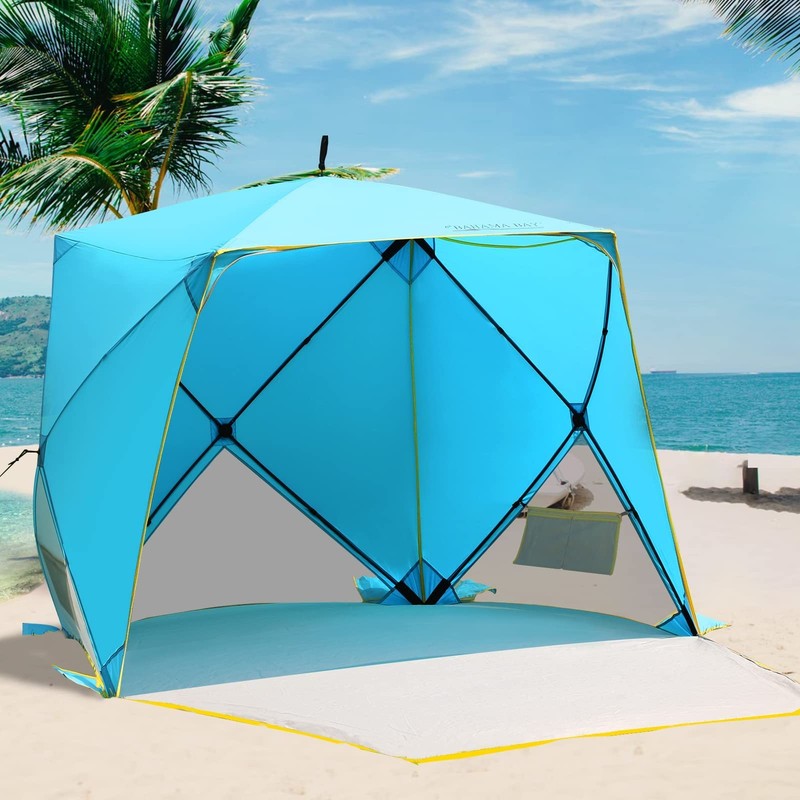 Old Bahama Bay Pop Up Beach Tent, Portable Shade Sun Shelter UPF50+ UV Protec…