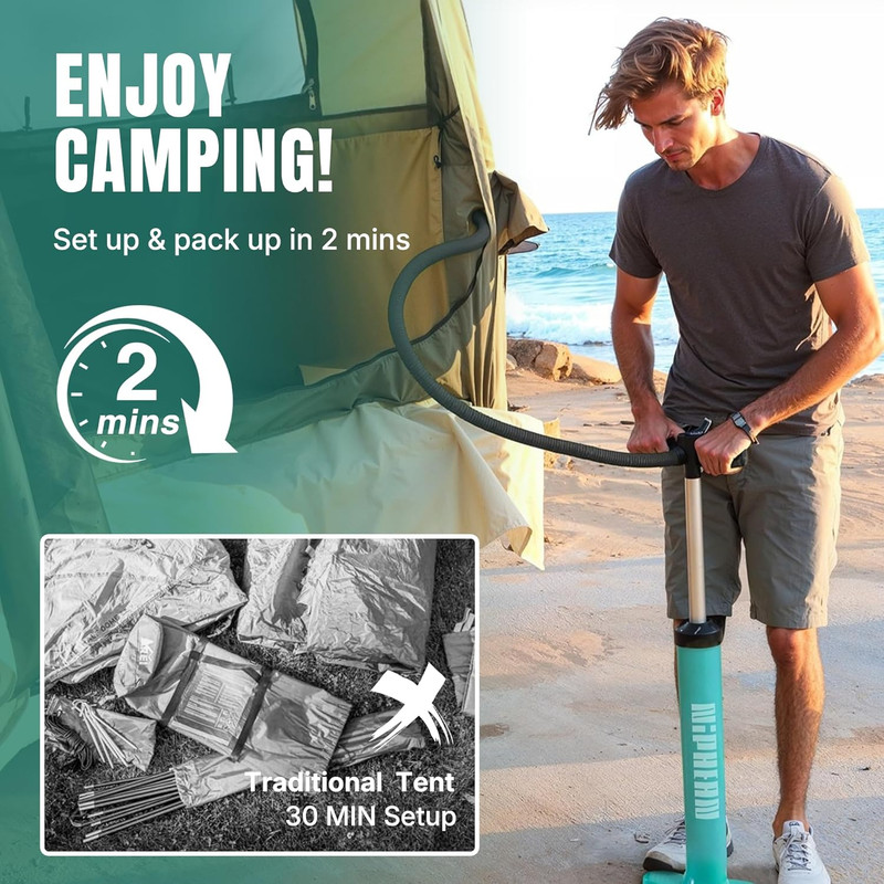 Truck Bed Tent for Camping 5.5Ft-8Ft for 2+1 People, 2 Mins Fast Setup Inflatabl gallery
