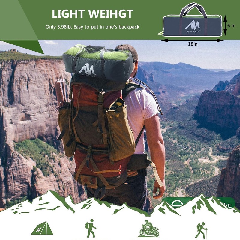 Waterproof 1 Person Camping Backpacking Tent Ultralight Fr Outdoor Hiking Travel gallery