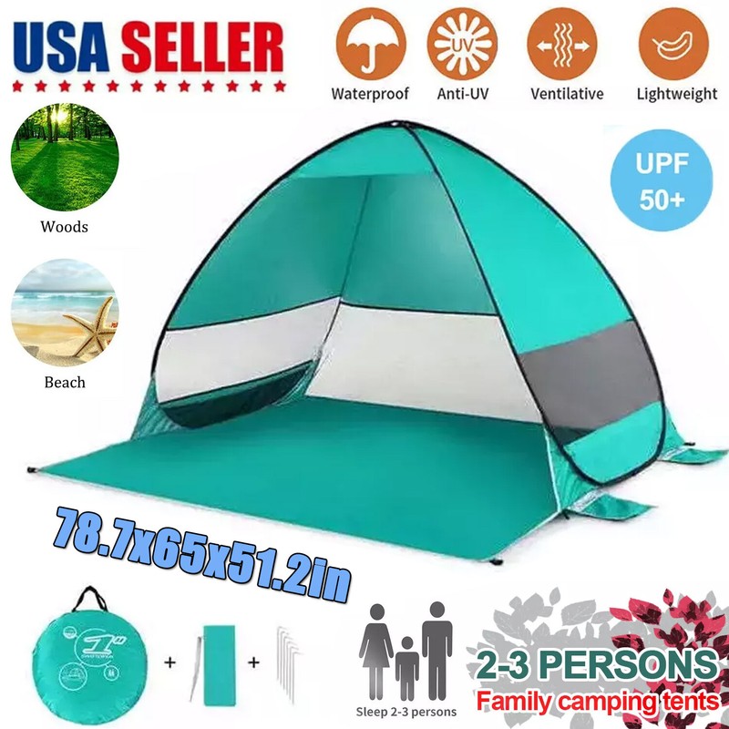 Pop Up Portable Beach Tent Sun Shade Shelter Outdoor Camping Fishing Canopy US
