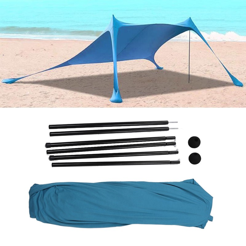 Beach Tent Camping Sun Shelter Polyurethane Fiber UPF50 Waterproof Outdoor WZAX gallery